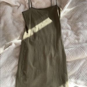 olive green dress